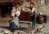Eugenio Zampighi Famous Paintings - Cherries For Baby
